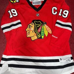 Reebok Red and Black NHL Jersey